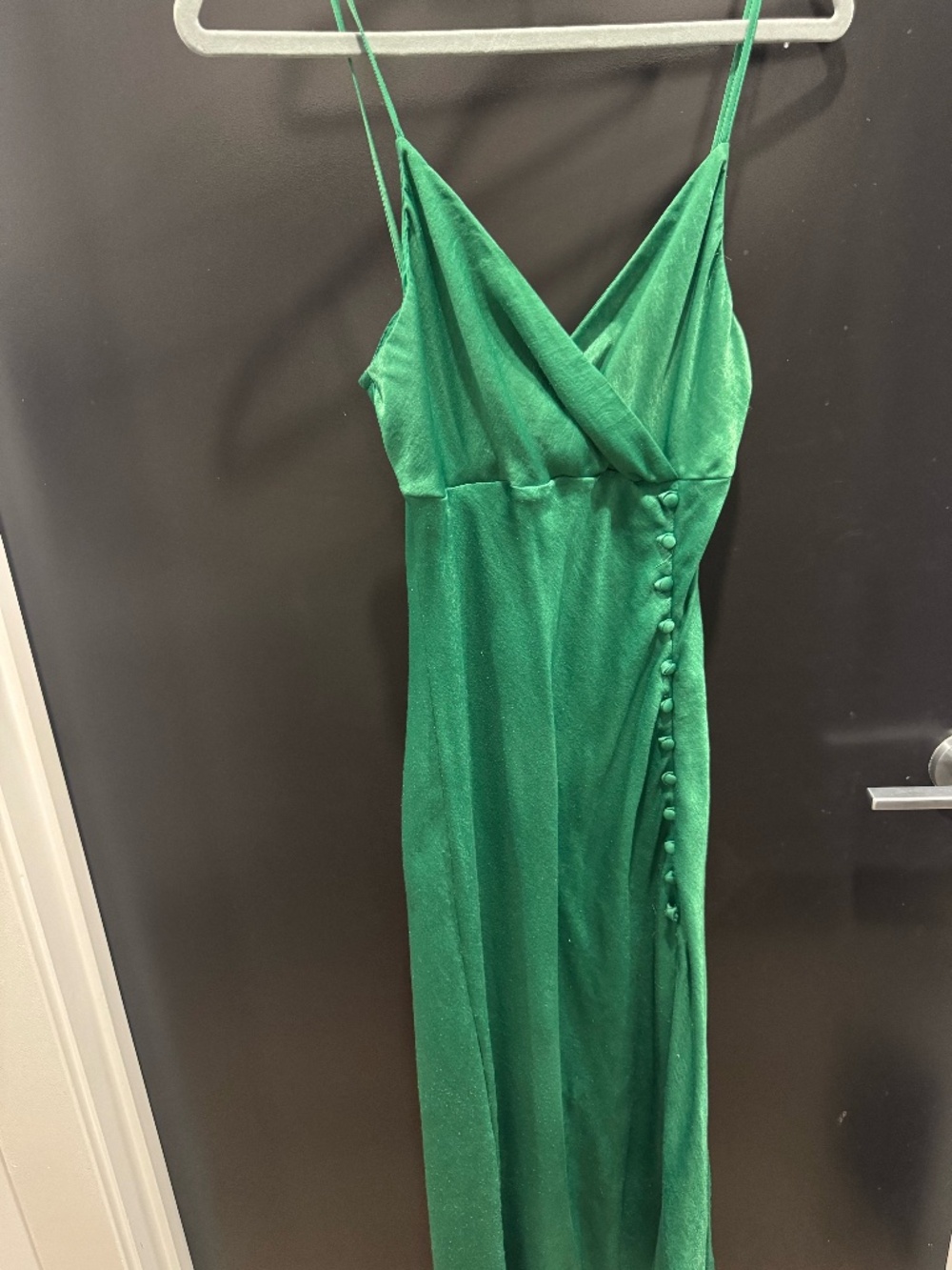 Emerald Green Silk Dress